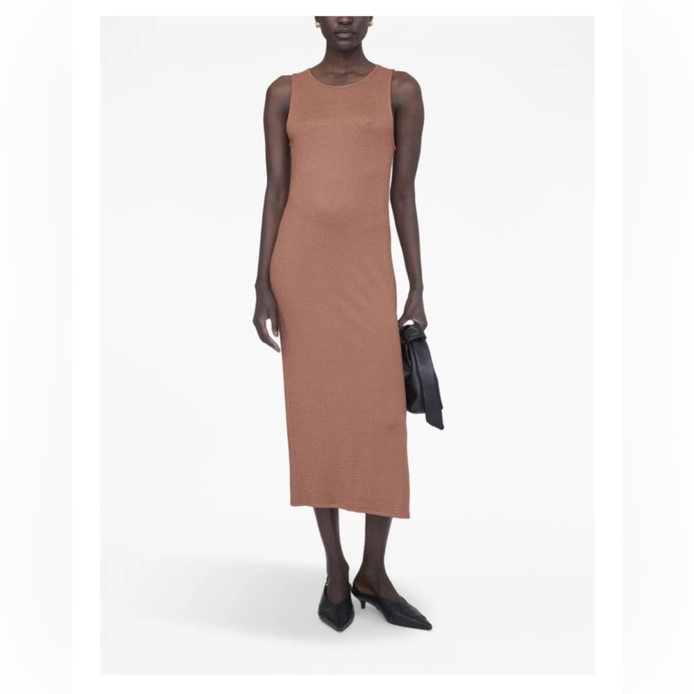 Anine Bing Savannah knit dress (color: Terracotta, size: S)